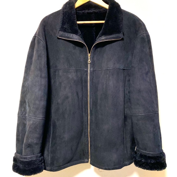 Danier Suede Shearling Jacket Size: Large - Picture 5 of 7